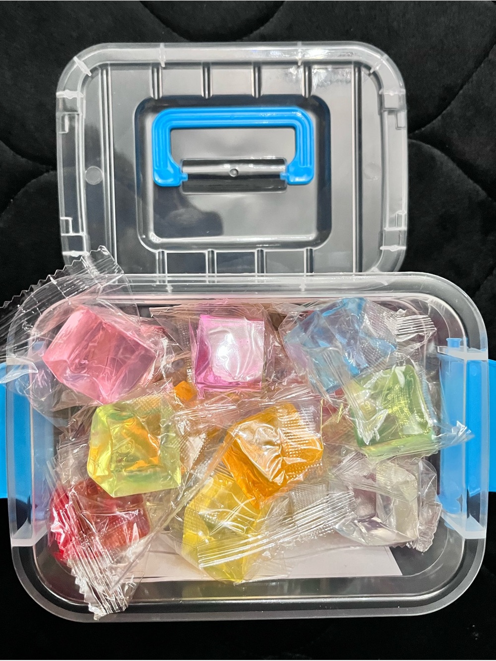 24 Pack of Squishy Cubes w/ Carrying/Storage Case